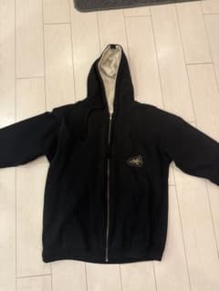 XLARGE ジップパーカー ブラックのサムネイル