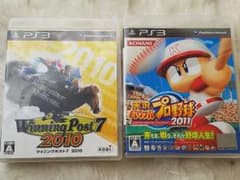 PS3　ウインニングポスト&パワプロ2本セットのサムネイル