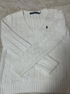 Ralph Lauren Sport ホワイト ケーブルニット Mのサムネイル