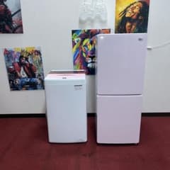 (72) ピンクセットHaier 冷蔵庫 2ドア と　￼￼洗濯機 72) ピンクセットHaier 冷蔵庫 2ドア と ￼￼洗濯機 - メルカリ