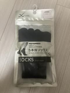 新品・未使用【CW-X】5本指ショートソックス 黒 Lサイズのサムネイル