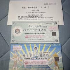 テルマー湯 株主平日ご優待券 2枚セットのサムネイル