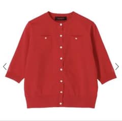 【美品】CABaN 五分袖 カーディガン レッド CABaN カーディガン レッド 半袖 - メルカリ