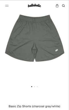 ballaholic Basic Zip Shorts グレー XL - メルカリ