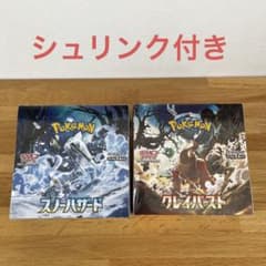 ポケモンカード　クレイバースト・スノーハザード　シュリンク付きのサムネイル
