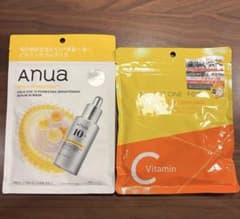 Anua VITA C セラムマスク&PERFECT ONE FOCUS パック