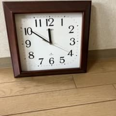 CITIZEN　クオーツ　掛時計 木製フレーム　約45cm　水晶時計　レトロ 昭和レトロ 日本製 リズム時計工業 CITIZEN QUARTZ シチズン