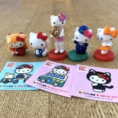 Thumbnail of ハローキティ フィギュア 5体セット 宅急便50周年記念シール付き