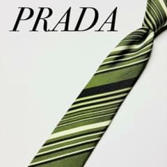✨極美品✨PRADA プラダ　ネクタイ 高級シルク　モチーフ柄　ナロータイ 4973✨極美品✨プラダ ネクタイ ナロータイ レジメンタル マルチ