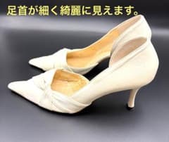 レディース パンプス ホワイト 23.0cmのサムネイル