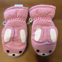 ウサギデザイン ミトン K-S ピンクのサムネイル