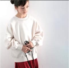 classicalelf キッズ バックステッチショート丈無地裏起毛スウェットのサムネイル