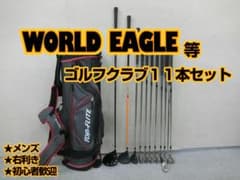 b967 初心者必見 ワールドイーグル 等メンズゴルフクラブ11本セット