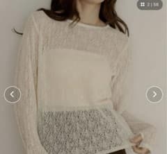 さ*ば様 olun nuance sheer tops ニュアンスシアートップス - メルカリ