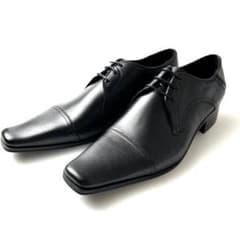 未使用新品 キャサリンハムネット 外羽根スワールモカ ビジネスシューズ 26.5 新品【キャサリンハムネット】本革 ストレートチップ外羽根 ドレス