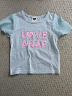 ANAP KIDS スパンコール Tシャツ ライトブルー 110cmのサムネイル