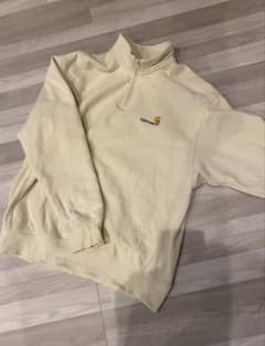 carhartt ハーフジップトレーナー L クリームのサムネイル