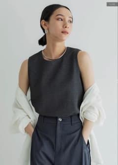 crewre マルチカラーノースリーブトップス navy 3のサムネイル