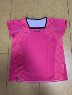 YONEX ピンク フリル袖 スポーツシャツのサムネイル