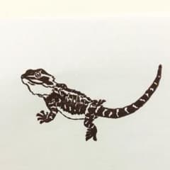 フトアゴヒゲトカゲの消しゴムはんこのサムネイル