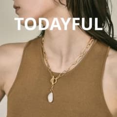 【美品】TODAYFULチェーンパール ネックレスのサムネイル