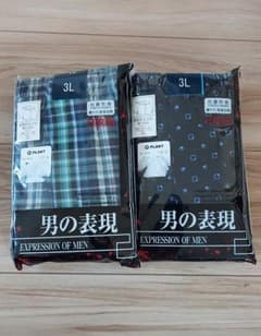 ブラックフライデーsale メンズトランクス3L2枚入り×2   ４枚セットのサムネイル