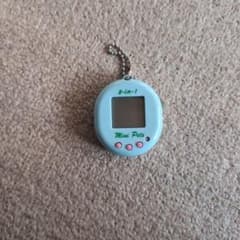 電子ゲーム水色 たまごっち