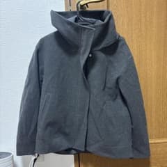 ハイネック ショートコート グレーのサムネイル