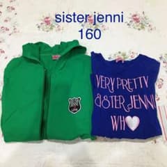※4/5まで【sister jenni】160 子供服　2点　パーカー　ロンTのサムネイル