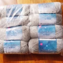 DAISO Snowflake スノーフレーク シルバーグレー 8玉セット