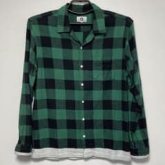 goodenough グッドイナフ ブロックチェック ネルシャツ Lのサムネイル