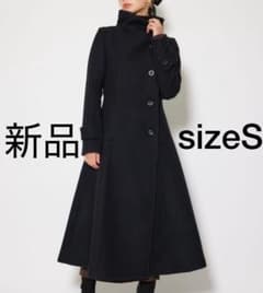 新品 rienda 25オーバーネックシンデレララインコート S 黒 - メルカリ