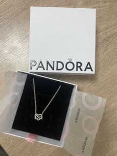 PANDORA ネックレス ハート インフィニティ プレゼント梱包つきのサムネイル