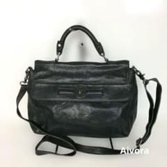 Tory Burch トリーバーチ レザー 2WAYバッグ 黒 レディースのサムネイル