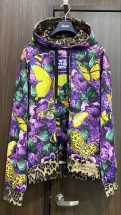 美品 ドルチェ＆ガッバーナ DJキャレド フーディ バタフライ＆ヒョウ柄 