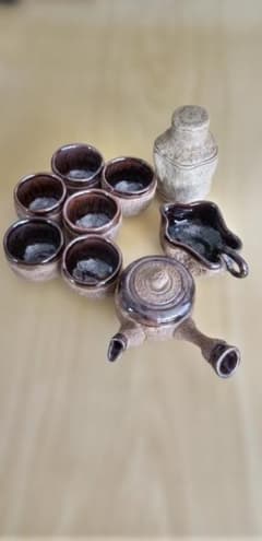陶器 煎茶セット 急須 湯呑み 6客 茶道具のサムネイル