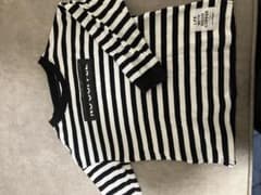 NO COFFEE GLOBAL WORK ボーダー 長袖Tシャツ 110のサムネイル