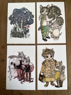 ヒグチユウコ韓国SECRET FOREST 4枚セット - メルカリ