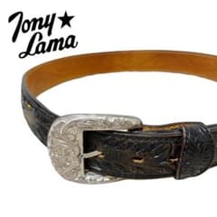 ★Tony Lama トニーラマ ウエスタンベルト ボタニカル柄 レザーベルト ☆Tony Lama トニーラマ ウエスタンベルト ボタニカル柄 レザーベルト