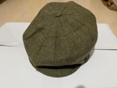 BATES Hatter ツイードキャスケット オリーブグリーンWOOL100%のサムネイル