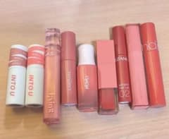 リップ 9本セット まとめ売り　ティント　マット　バラ売り○　コスメ　赤系のサムネイル