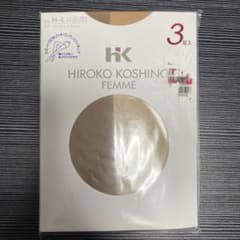 HIROKO KOSHINO ストッキング M~L 3足入 ファインブラウン