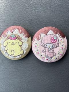 サンリオキャラクターズ 刺繍缶バッジビスケット4のサムネイル