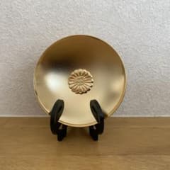 伊勢神宮 金杯 金盃 神盃 直径 約 6 cm 24 K GP 金メッキ 木箱
