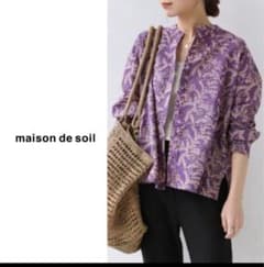 maison de soil/Banded collar shirt：シャツ - メルカリ