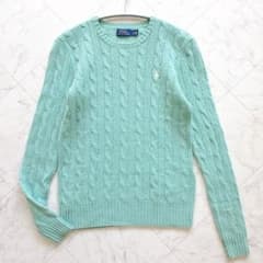 POLO RALPH LAUREN ポニー 刺繍 ケーブルニット セーター