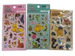 韓国限定　ポケモン ステッカー 3パックセットのサムネイル
