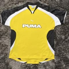PUMA イエロー 半袖シャツ　ゲームシャツ　サッカーユニフォームのサムネイル