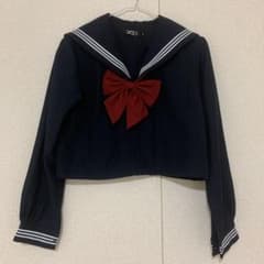 ♡セーラー服 上下セット 長袖 白リボン付き♡のサムネイル
