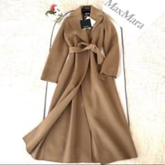 新品タグ付【マックスマーラ】44クチートアマーノ キャメル シルク